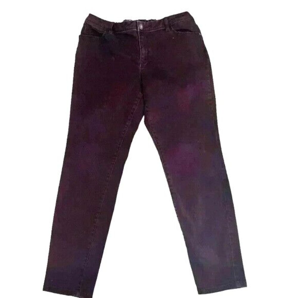 Simply Vera Vera Wang Skinny Mid Ride Purple Denim Jeans Size 12